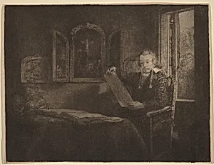 Abraham Francen by Rembrandt van Rijn