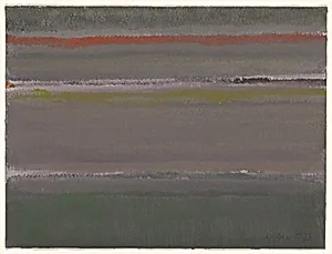 Abstract in Green and Purple