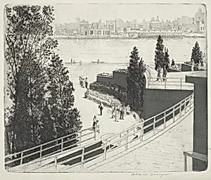 Across the Lagoon - Century of Progress Exposition, Chicago, 1933