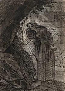 Agnès Entering a Grotto