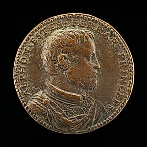 Alfonso II d'Este, 1533-1597, 5th Duke of Ferrara 1559 [obverse]