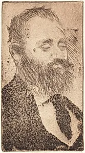 Alphonse Hirsch by Edgar Degas (artist); Jean-François Liegme (printer)
