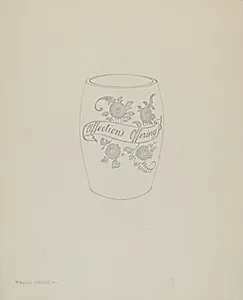 American "Bohemian" Glass Mug