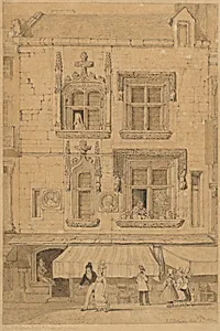 An Old House in the Rue Saint Jean at Caen, Normandy