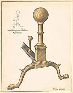 Andiron (one of pair)