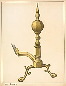 Andiron (one of pair)