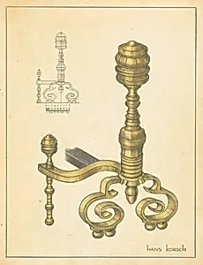 Andiron (one of pair)