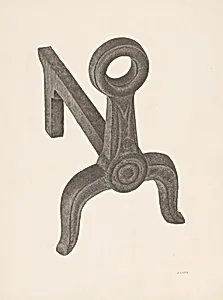 Andiron (one of pair)