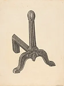 Andiron (one of pair)