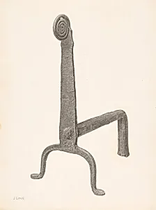 Andiron (one of pair)