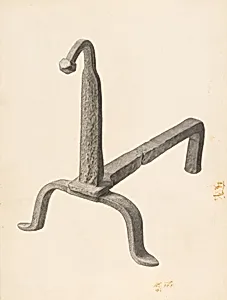 Andiron (one of pair)