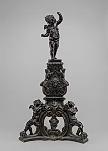Andiron with Putto Finial