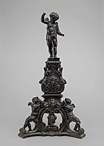 Andiron with Putto Finial