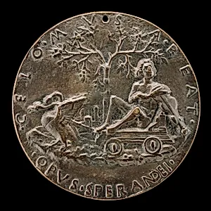 Apollo on a Car Drawn by Swans [reverse]