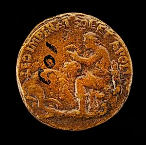Apollo Placing a Wreath on a Lion [reverse]