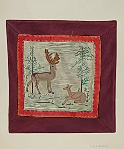 Applique Coverlet (Detail)
