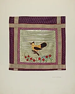 Applique Coverlet (Detail)