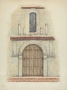Arched Doorway Mission San Diego