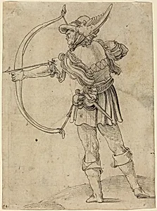 Archer Drawing His Bow