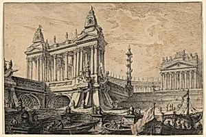 Architectural Fantasy of a Magnificent Ancient Port