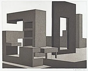 (Architectural-like structure; like a playground environmental sculpture)