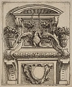 Architectural Motif with a Bird