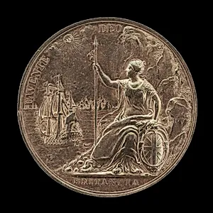 Armed Britannia Surveying Her Navies [reverse]