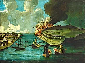Attack on Bunker's Hill, with the Burning of Charles Town