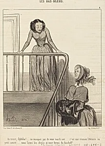 Au revoir, Ophélia!... ne manquez pas... by Honoré Daumier