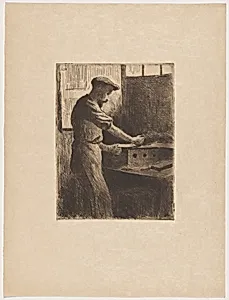 Auguste Delâtre au travail (Auguste Delâtre at Work)