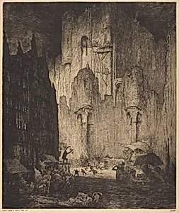 Autour le Chateau des Comtes de Flandre Gand