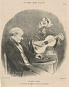 Aux Champs-Elysées by Honoré Daumier