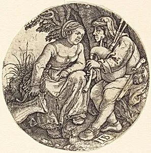 Bagpipe Player with His Lover