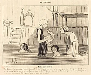 Bains de Femmes by Honoré Daumier