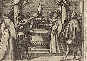 Baptism of the Prince of Spain [verso] by Jacques Callot