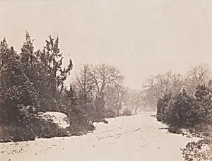 Barbizon Roadway in Snow