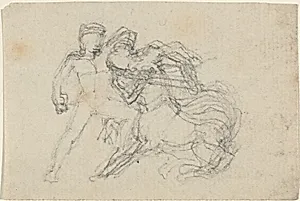 Battle between Man and Centaur by John Flaxman