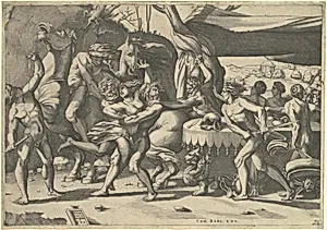 Battle of the Lapiths and Centaurs by Enea Vico, after Rosso Fiorentino