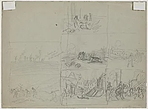 Battlefield Scenes [verso]