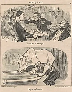 Bavant pour se desennuyer by Honoré Daumier