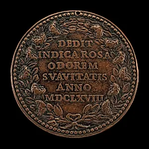 Beatification of Saint Rosa of Lima, 1586-1617, Beatified 1668, Canonized 1671 [reverse]