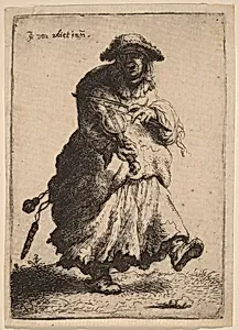 Beggar Woman Playing the Violin