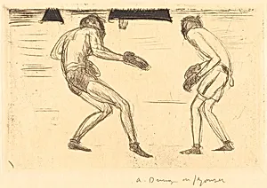 Beginning of Round (Debut de round) by André Dunoyer de Segonzac