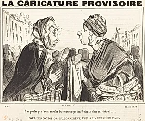 B'en parlez pas j'suis enrubé du cerbeaux... by Honoré Daumier
