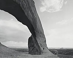 Beneath the Great Arch, near Monticello, Utah, 6/21/82