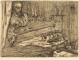 Berenice, 2nd plate by Alphonse Legros