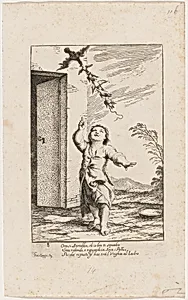 Bertoldino with the Birds Carried Away By the Kite