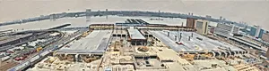 Bird's Eye View of the New York Convention Center under Construction