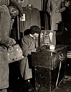Blind Man with Street Piano, Chicago, Illinois
