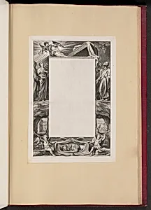 Border Illustration with Saints and Scenes from the Life of Christ